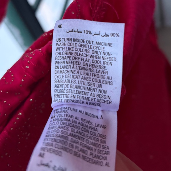 🆕🌹JM Collection Red Jacquard Knit Sparkle Top Glam Blouse Size XL Petite Large - Picture 16 of 16